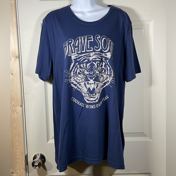 Brave Soul Navy Blue Women's Short Sleeve Tee - Picture 1 of 3